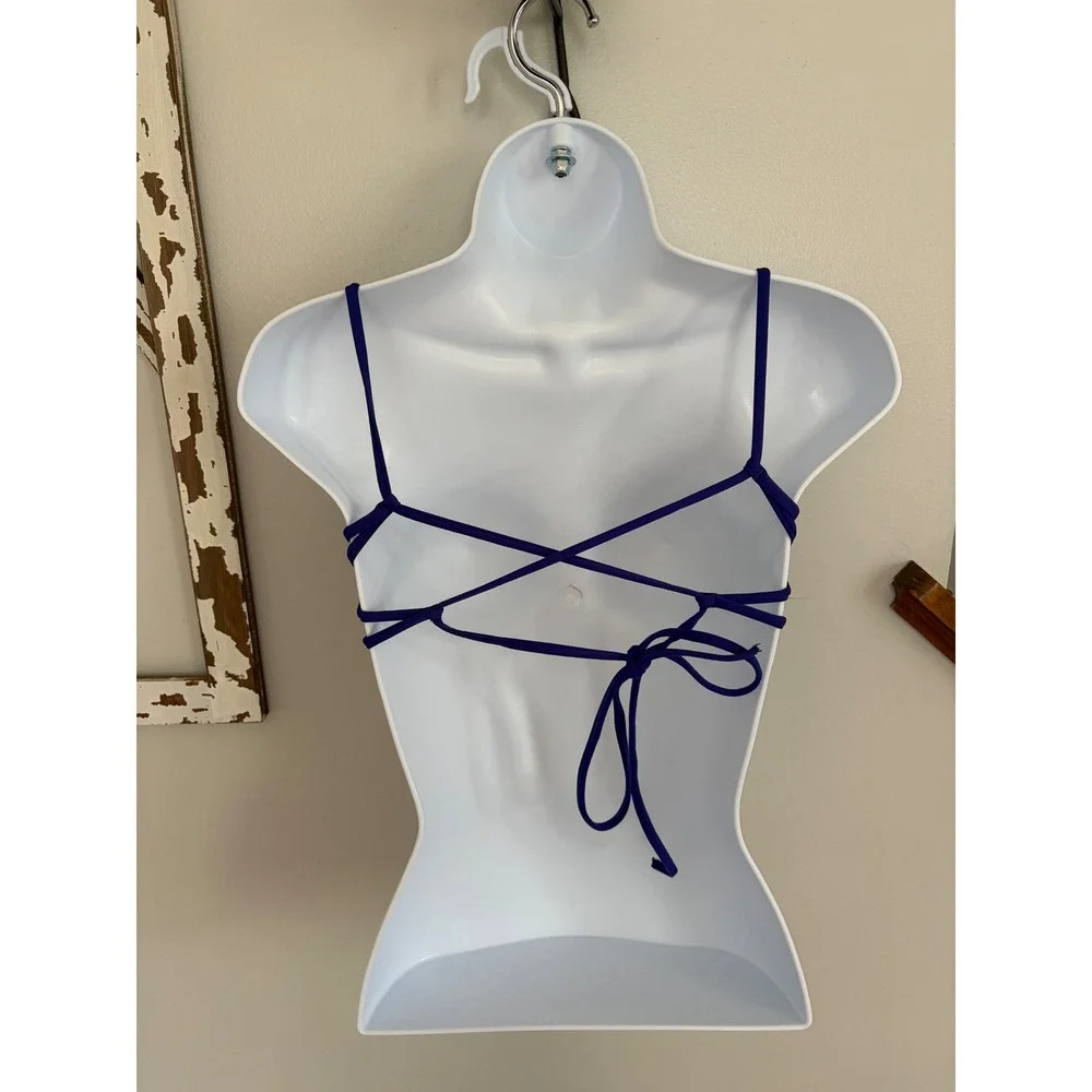 L*Space Strappy Bikini Top‎ Blue Size XS